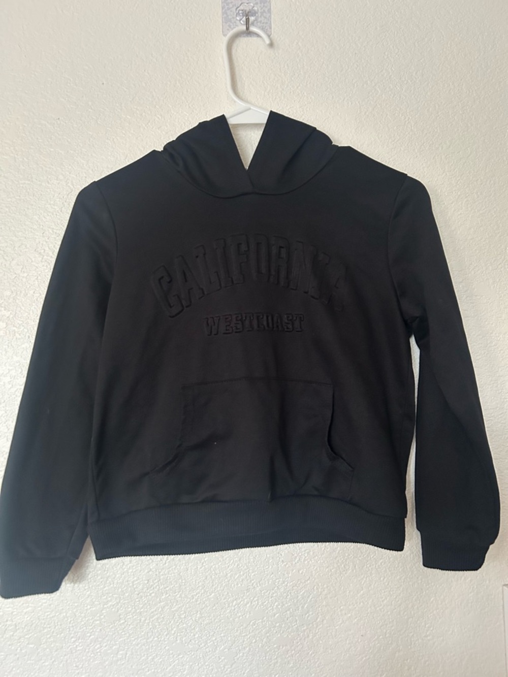 SHEIN Black Kids' Pullover Hoodie